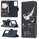 For Samsung Galaxy Note 20 Ultra Colored Drawing Pattern Horizontal Flip Leather Case with Holder & Card Slots & Wallet(Smirk) - 1