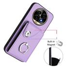 For Realme 13 Pro / 13 Pro+ 5G Organ Card Bag Ring Holder Phone Case(Purple) - 2