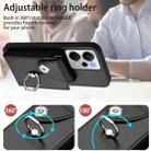 For Realme 14 / P3 5G / Neo7x Organ Card Bag Ring Holder Phone Case(Black) - 3