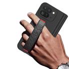 For Google Pixel 9 Pro Fold GKK Integrated Fold Hinge Wrist Strap Phone Case with Holder(Black) - 3