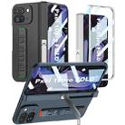 For Google Pixel 10 Pro Fold GKK Integrated Fold Hinge Wrist Strap Phone Case with Holder(Carbon Fiber) - 2