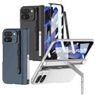 For Google Pixel 10 Pro Fold GKK Integrated Magnetic Full Coverage Flip Phone Case, Included Pen(Silver) - 2