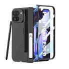 For Google Pixel 10 Pro Fold GKK Integrated Magnetic Full Coverage Flip Phone Case, Included Pen(Black) - 1