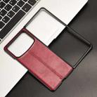 For Xiaomi Mix Fold 4 Cow Pattern Sewing Back Cover Phone Case(Red) - 2