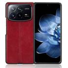 For Xiaomi Mix Fold 4 Cow Pattern Sewing Back Cover Phone Case(Red) - 3