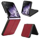 For Xiaomi Mix Flip Cow Pattern Sewing Back Cover Phone Case(Red) - 1