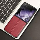 For Xiaomi Mix Flip Cow Pattern Sewing Back Cover Phone Case(Red) - 2