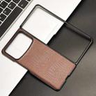 For Xiaomi Mix Fold 4 Crocodile Texture Back Cover Phone Case(Brown) - 2