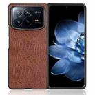 For Xiaomi Mix Fold 4 Crocodile Texture Back Cover Phone Case(Brown) - 3