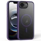 For iPhone 16e Frosted MagSafe Magnetic Phone Case(Puprle) - 1