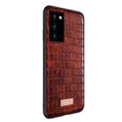 For Samsung Galaxy Note20 Ultra SULADA Shockproof TPU + Handmade Leather Case(Coffee) - 2