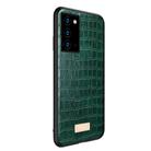 For Samsung Galaxy Note20 Ultra SULADA Shockproof TPU + Handmade Leather Case(Green) - 2