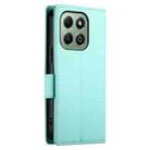 For Honor X6b Side Buckle Magnetic Frosted Leather Phone Case(Mint Green) - 3