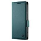 For Honor X6b Side Buckle Magnetic Frosted Leather Phone Case(Dark Green) - 2