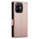 For Honor X60i Side Buckle Magnetic Frosted Leather Phone Case(Rose Gold) - 3