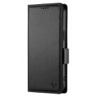 For Honor X60i Side Buckle Magnetic Frosted Leather Phone Case(Black) - 2