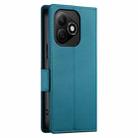 For Honor X60i Side Buckle Magnetic Frosted Leather Phone Case(Blue) - 3