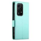 For Honor 200 Lite Global Side Buckle Magnetic Frosted Leather Phone Case(Mint Green) - 3