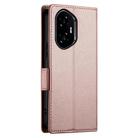 For Honor 300 Pro / 300 Ultra Side Buckle Magnetic Frosted Leather Phone Case(Rose Gold) - 3
