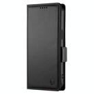 For Honor 300 Pro / 300 Ultra Side Buckle Magnetic Frosted Leather Phone Case(Black) - 2