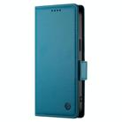 For Honor 300 Pro / 300 Ultra Side Buckle Magnetic Frosted Leather Phone Case(Blue) - 2