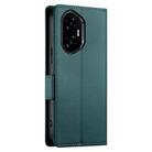 For Honor 300 Pro / 300 Ultra Side Buckle Magnetic Frosted Leather Phone Case(Dark Green) - 3