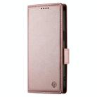 For Honor X9c Global / Magic7 Lite Side Buckle Magnetic Frosted Leather Phone Case(Rose Gold) - 2