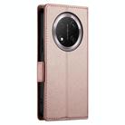 For Honor X9c Global / Magic7 Lite Side Buckle Magnetic Frosted Leather Phone Case(Rose Gold) - 3