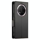For Honor X9c Global / Magic7 Lite Side Buckle Magnetic Frosted Leather Phone Case(Black) - 3