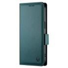 For Honor X9c Global / Magic7 Lite Side Buckle Magnetic Frosted Leather Phone Case(Dark Green) - 2
