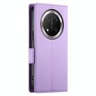 For Honor X9c Global / Magic7 Lite Side Buckle Magnetic Frosted Leather Phone Case(Purple) - 3