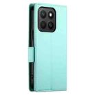 For Honor X8c 4G Side Buckle Magnetic Frosted Leather Phone Case(Mint Green) - 3