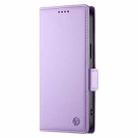 For Honor X8c 4G Side Buckle Magnetic Frosted Leather Phone Case(Purple) - 2
