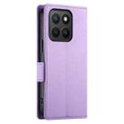 For Honor X8c 4G Side Buckle Magnetic Frosted Leather Phone Case(Purple) - 3