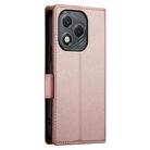 For Honor 400 Lite Side Buckle Magnetic Frosted Leather Phone Case(Rose Gold) - 3