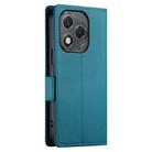 For Honor 400 Lite Side Buckle Magnetic Frosted Leather Phone Case(Blue) - 3