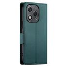 For Honor 400 Lite Side Buckle Magnetic Frosted Leather Phone Case(Dark Green) - 3