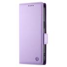 For Honor 400 Lite Side Buckle Magnetic Frosted Leather Phone Case(Purple) - 2