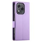 For Honor 400 Lite Side Buckle Magnetic Frosted Leather Phone Case(Purple) - 3