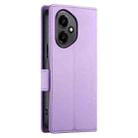 For Honor 400 Global 156.5mm Side Buckle Magnetic Frosted Leather Phone Case(Purple) - 3