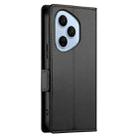 For Honor 400 Pro Global 160.8mm Side Buckle Magnetic Frosted Leather Phone Case(Black) - 3