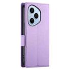 For Honor 400 Pro Global 160.8mm Side Buckle Magnetic Frosted Leather Phone Case(Purple) - 3