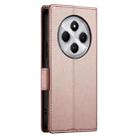 For Redmi 14C 4G Side Buckle Magnetic Frosted Leather Phone Case(Rose Gold) - 3