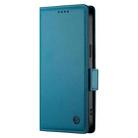 For Redmi 14C 4G Side Buckle Magnetic Frosted Leather Phone Case(Blue) - 2