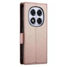 For Redmi Note 14 Pro 4G Side Buckle Magnetic Frosted Leather Phone Case(Rose Gold) - 3