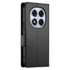 For Redmi Note 14 Pro 4G Side Buckle Magnetic Frosted Leather Phone Case(Black) - 3