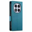 For Redmi Note 14 Pro 4G Side Buckle Magnetic Frosted Leather Phone Case(Blue) - 3