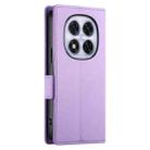 For Redmi Note 14 Pro 4G Side Buckle Magnetic Frosted Leather Phone Case(Purple) - 3
