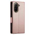For Redmi A5 4G 171.7mm / Xiaomi Poco C71 Side Buckle Magnetic Frosted Leather Phone Case(Rose Gold) - 3