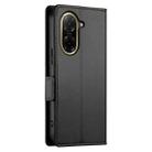 For Redmi A5 4G 171.7mm / Xiaomi Poco C71 Side Buckle Magnetic Frosted Leather Phone Case(Black) - 3